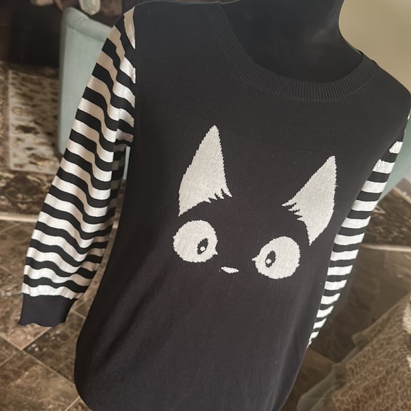 Retro Vintage style Pusseycat, kitten sweater - Picture 2 of 6